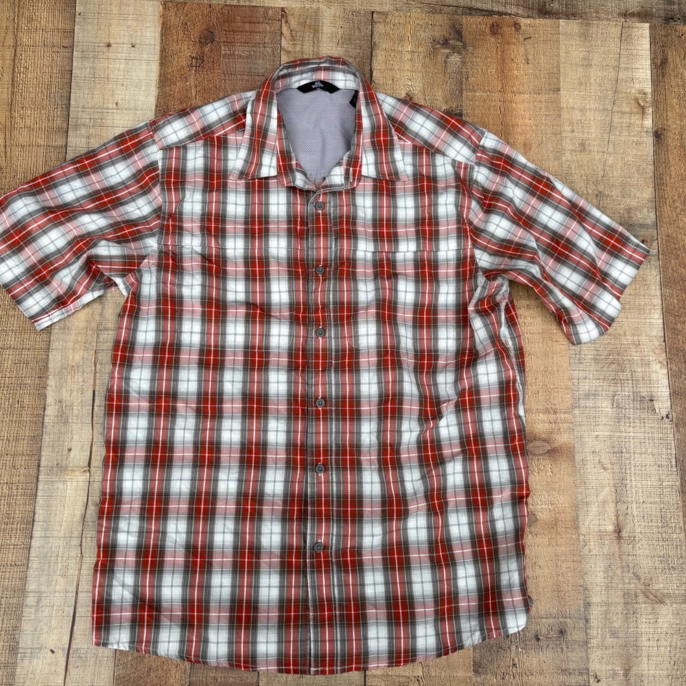 Men's Wrangler Plaid Shirt - Red, Gray, White
